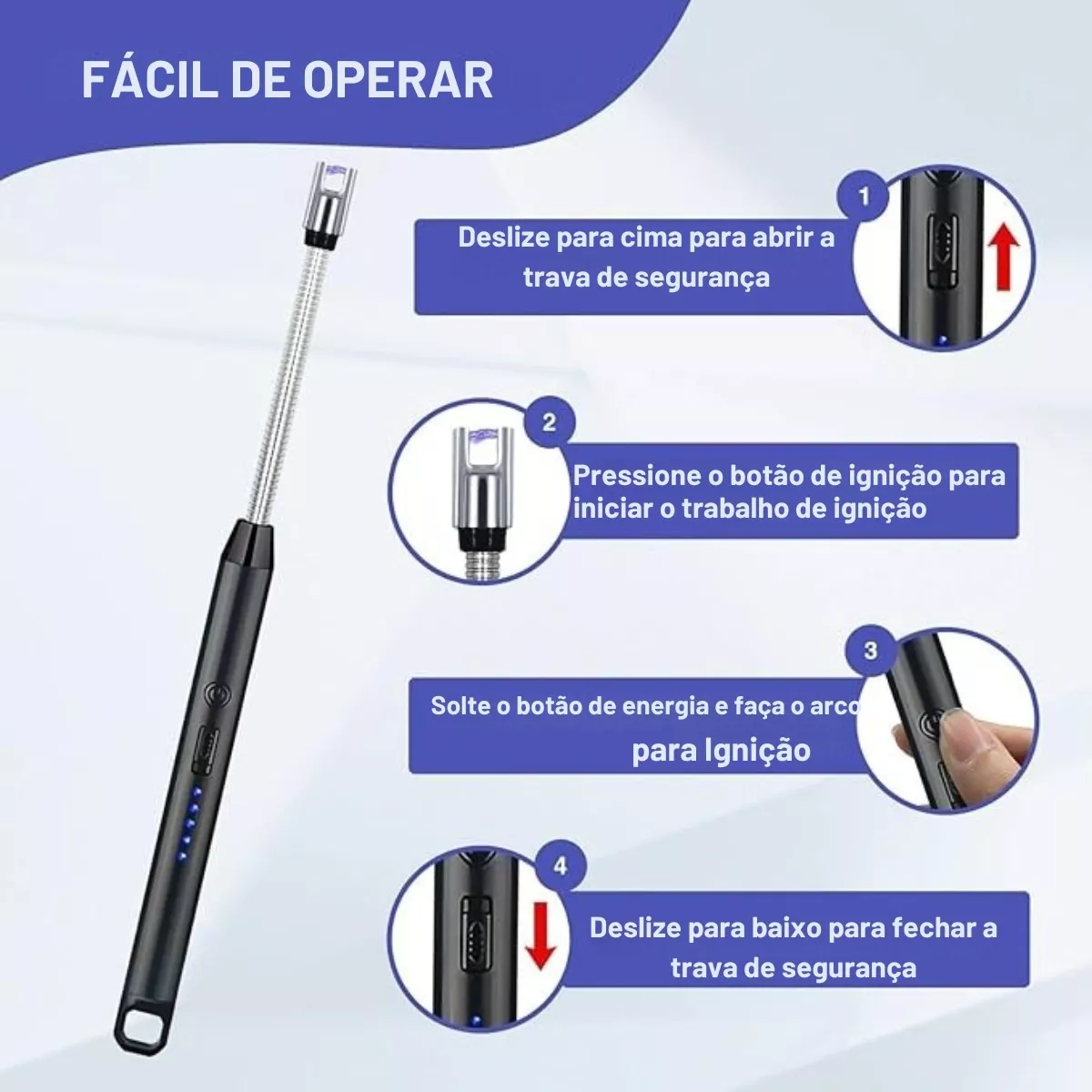 Acendedor Elétrico Definitivo - Recarregável - Image 14