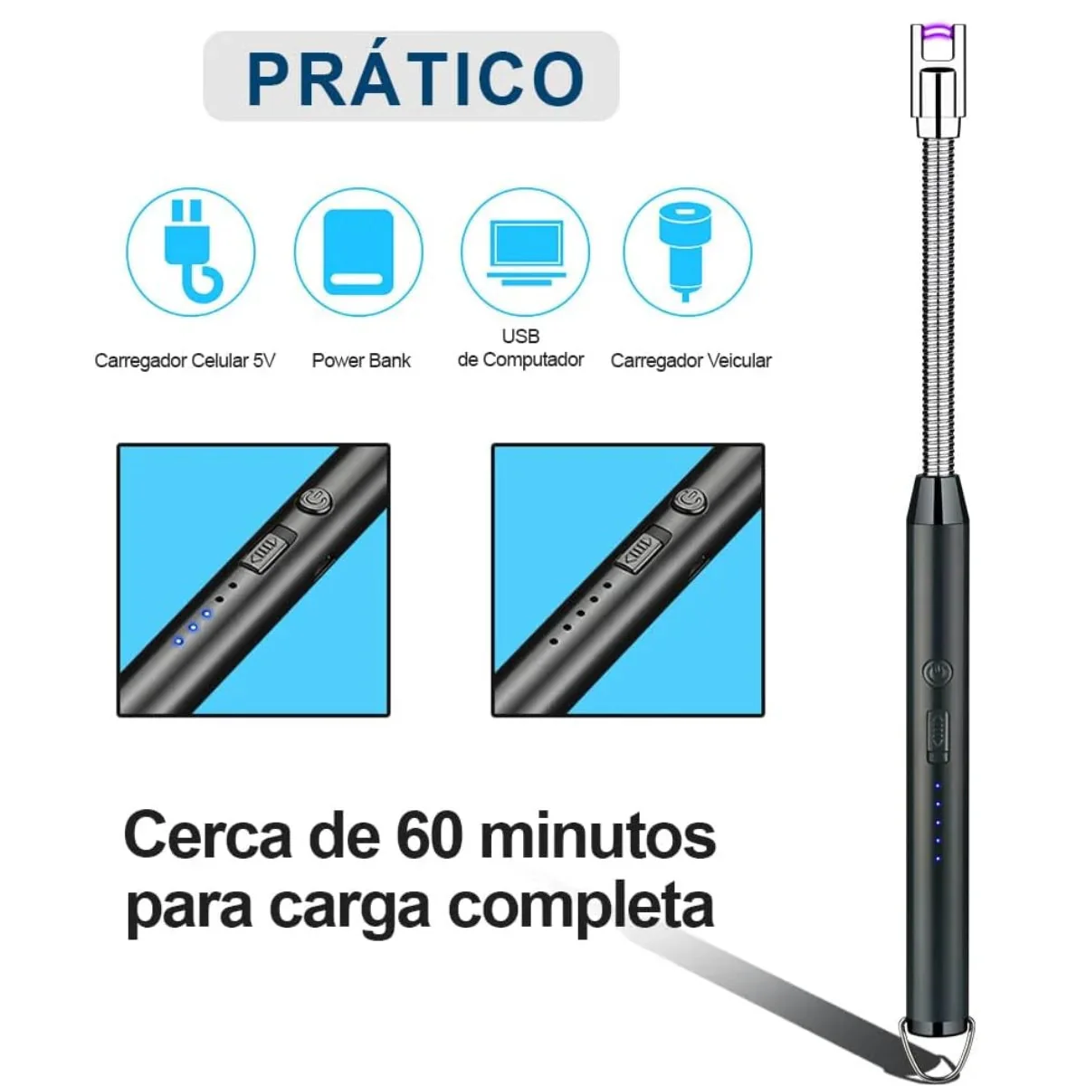 Acendedor Elétrico Definitivo - Recarregável - Image 2
