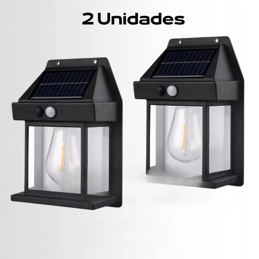 Arandela De Parede Externa Refletor Solar A Prova De Água Com Sensor - Image 13