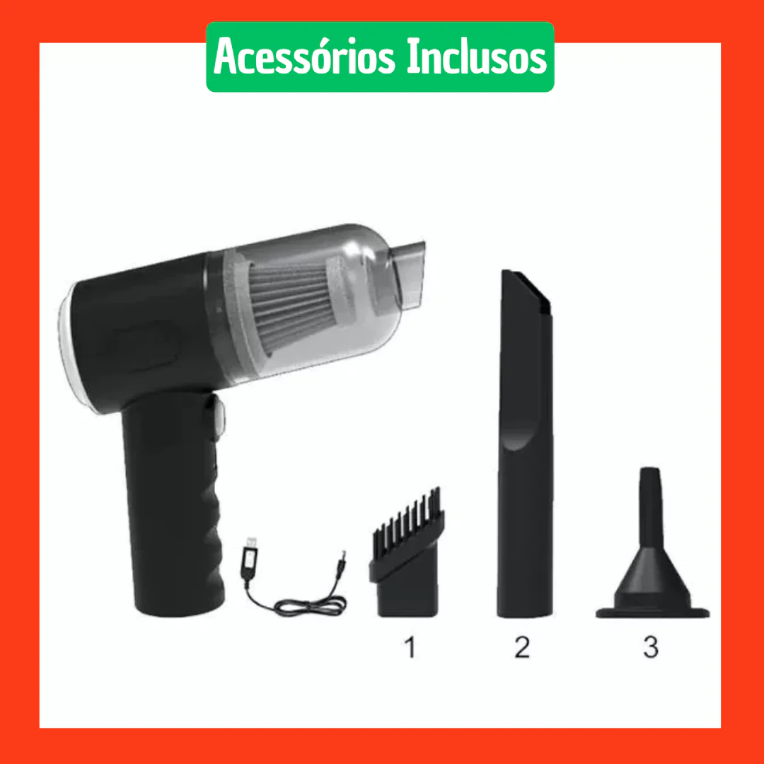 Aspirador e Soprador de Pó Portátil 2 em 1 VACOPRO - Casa Carro Sofá Computador - Image 4