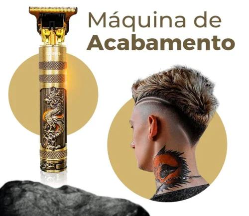 Barbeador Elétrico Profissional Golden Dragon - Faça a Barba em Poucos Segundos - Image 3
