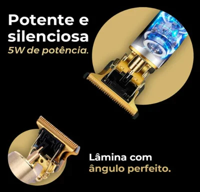 Barbeador Elétrico Profissional Golden Dragon - Faça a Barba em Poucos Segundos - Image 5