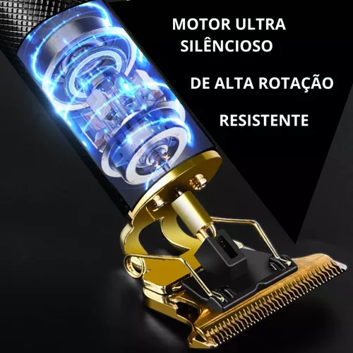 Barbeador Elétrico Profissional Golden Dragon - Faça a Barba em Poucos Segundos - Image 9