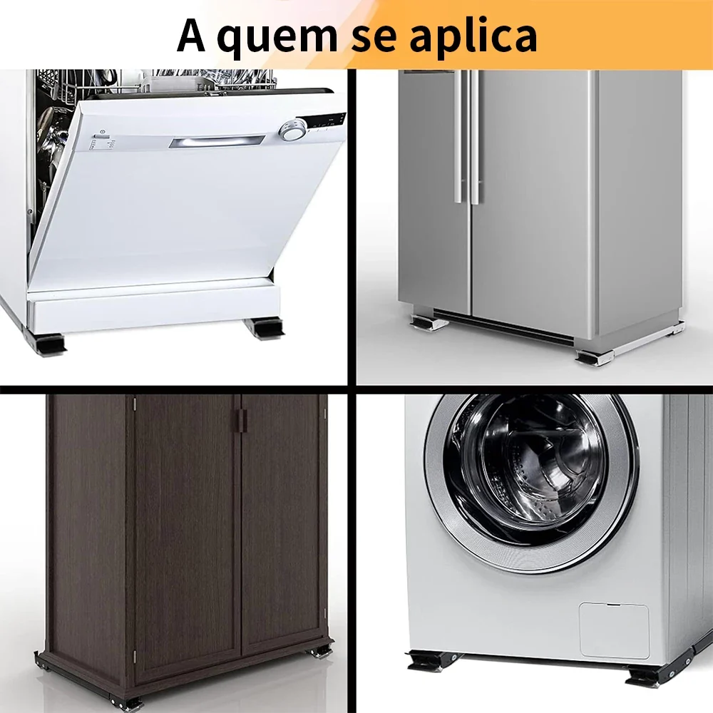 Base com Rodinhas para Moveis Ajustável | FlexMove - Mova Geladeira Fogão Freezer Máquina Sem Esforço ou Perigo - Image 5