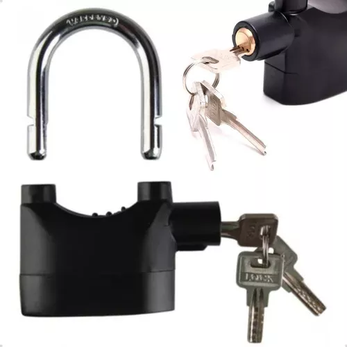 CADEADO ANTIFURTO COM ALARME SONORO MOTO BIKE MALA PORTÃO COMERCIO - Image 5