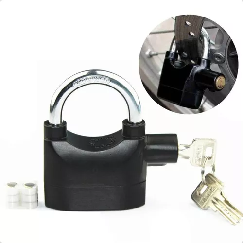 CADEADO ANTIFURTO COM ALARME SONORO MOTO BIKE MALA PORTÃO COMERCIO - Image 6