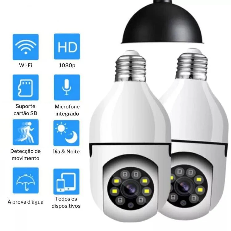 Câmera de Segurança Full HD Wi-Fi Inteligente 360 - Image 6