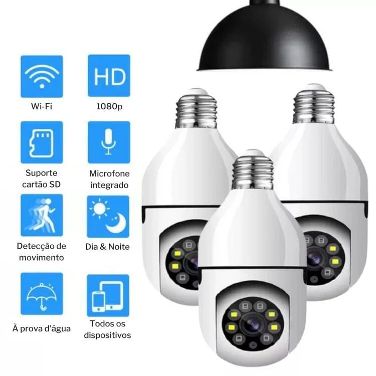 Câmera de Segurança Full HD Wi-Fi Inteligente 360 - Image 7