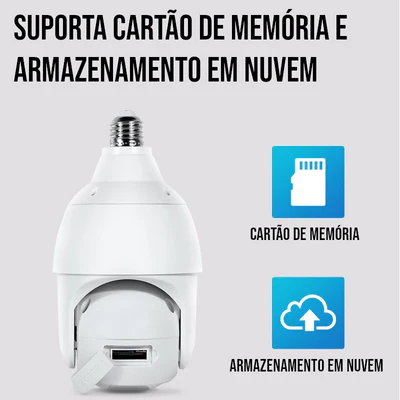 Câmera Spy 360º Segurança Full HD Inteligente Com Conexão WI-FI - Image 4