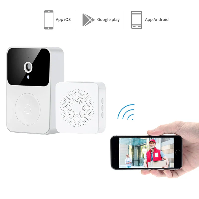 Campainha Wifi Eletrônica Sem Fio com Câmera - Image 3