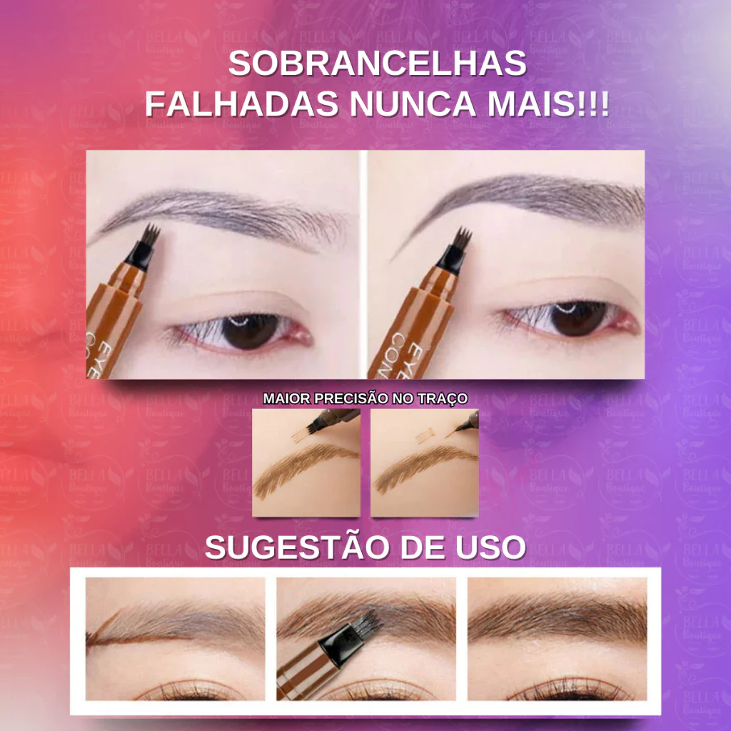 Caneta de Sobrancelha Fio a Fio a Prova d'água - Image 2