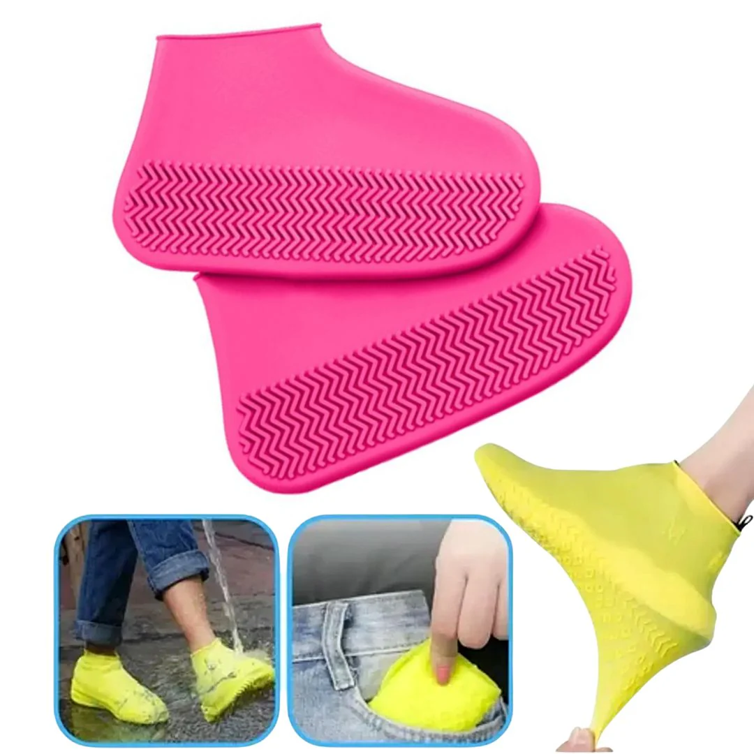 Capa de Calçados Impermeável De Silicone Protetor De Chuva Elástico COMPRE 1 LEVE 2 Pares - Image 9