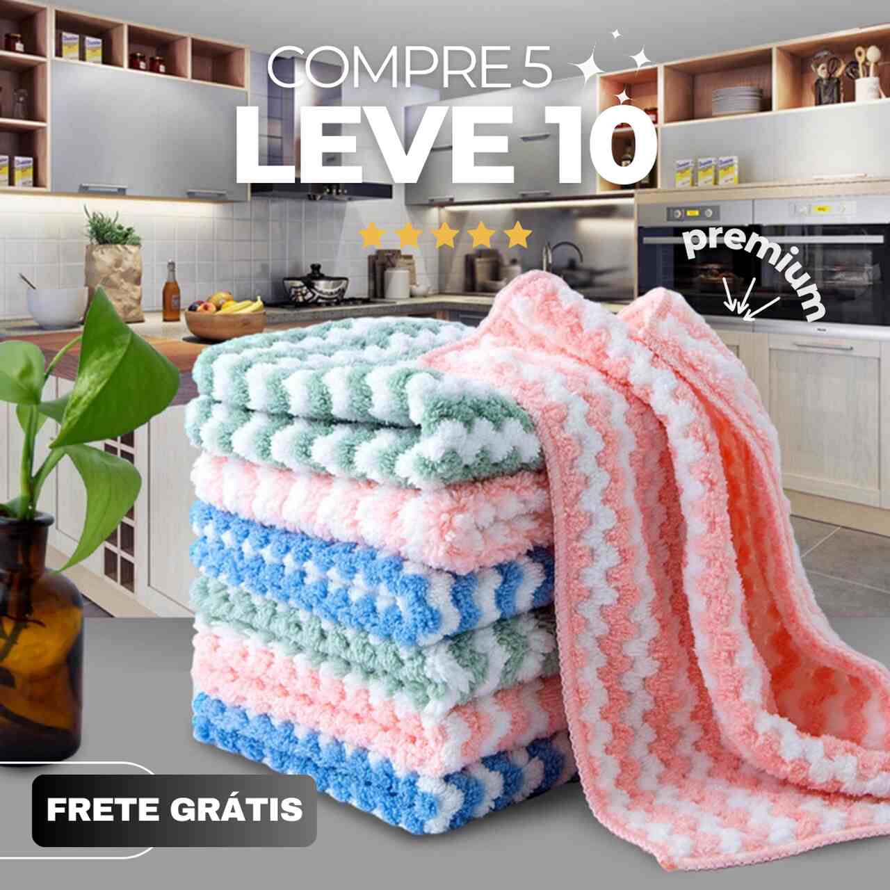 Panos Mágicos® - Limpeza Perfeita Premium Chef Atoalhado - Promoção Especial 🏆 Tamanho 25CMx25CM - Image 9