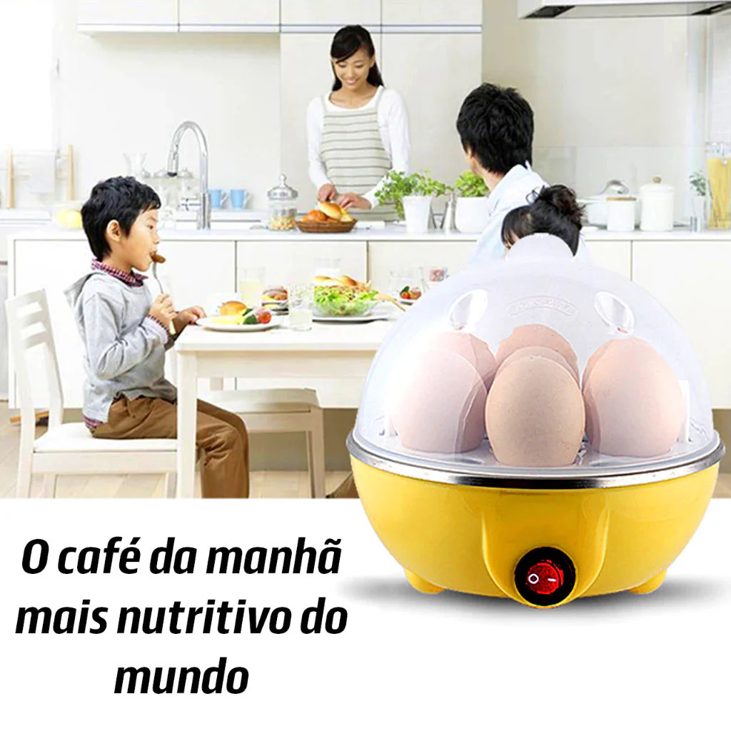 Cozedor de Ovos Portátil Elétrico Cozinha á Vapor - Image 3