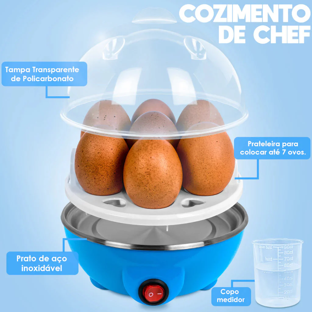 Cozedor de Ovos Portátil Elétrico Cozinha á Vapor - Image 4
