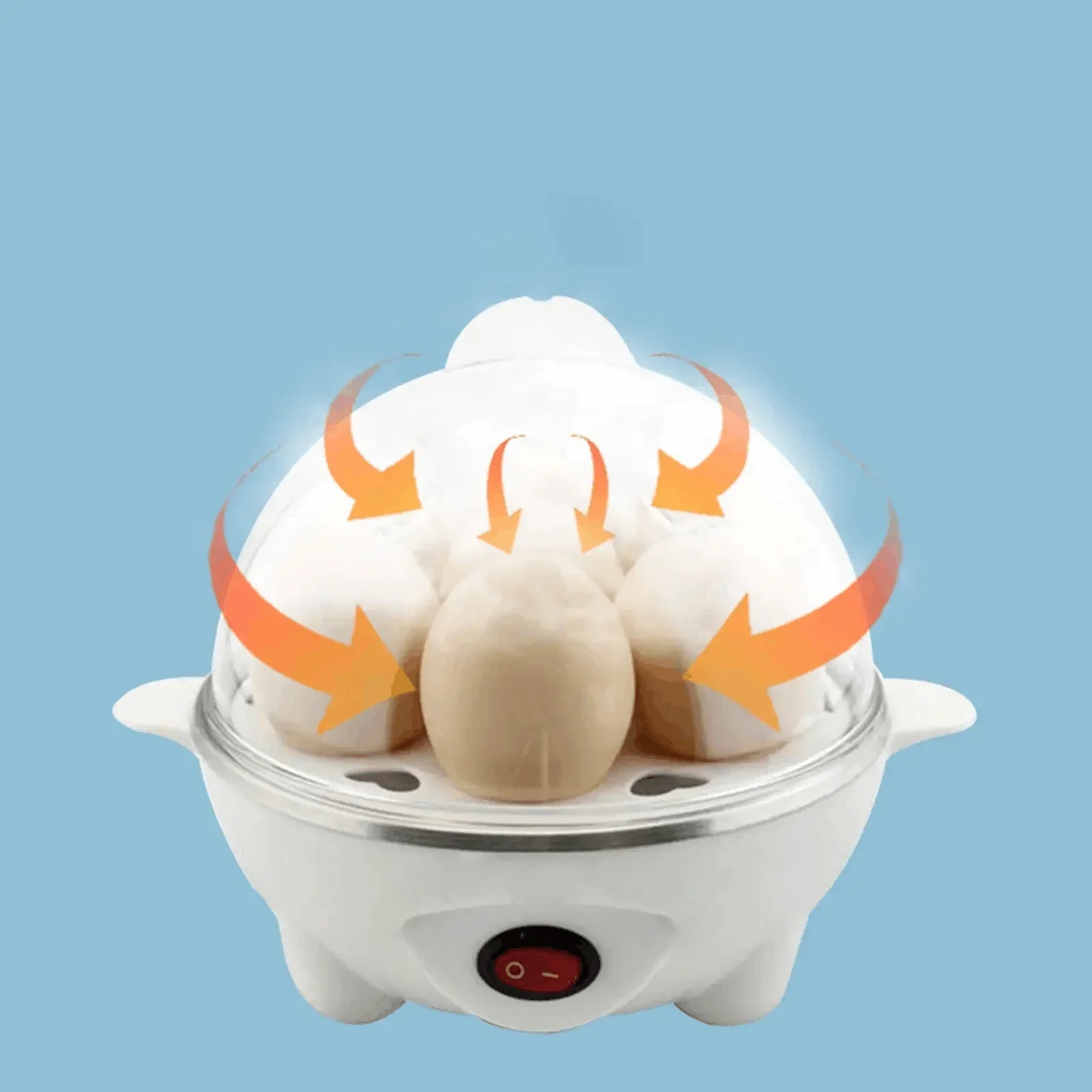 Cozedor de Ovos Portátil Elétrico Cozinha á Vapor - Image 7