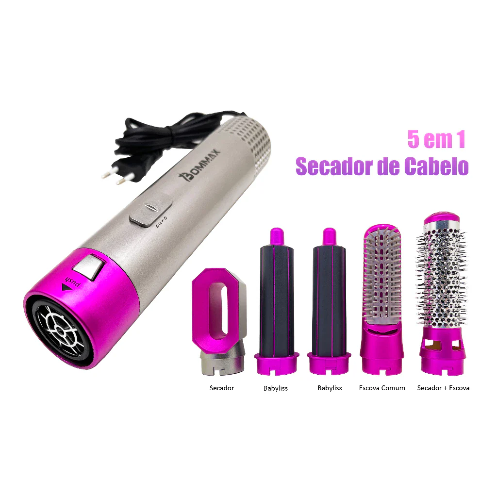 Dany Hair Pro Styler - 5 em 1: Seca, Alisa, Baby liss, Volume e Escova! - Image 5