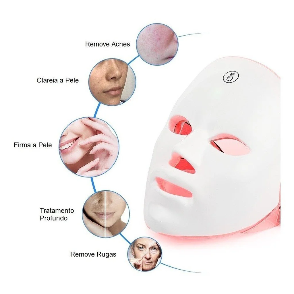 DermaLight ™ - Máscara de LED Fototerapia 7 Cores - Image 2
