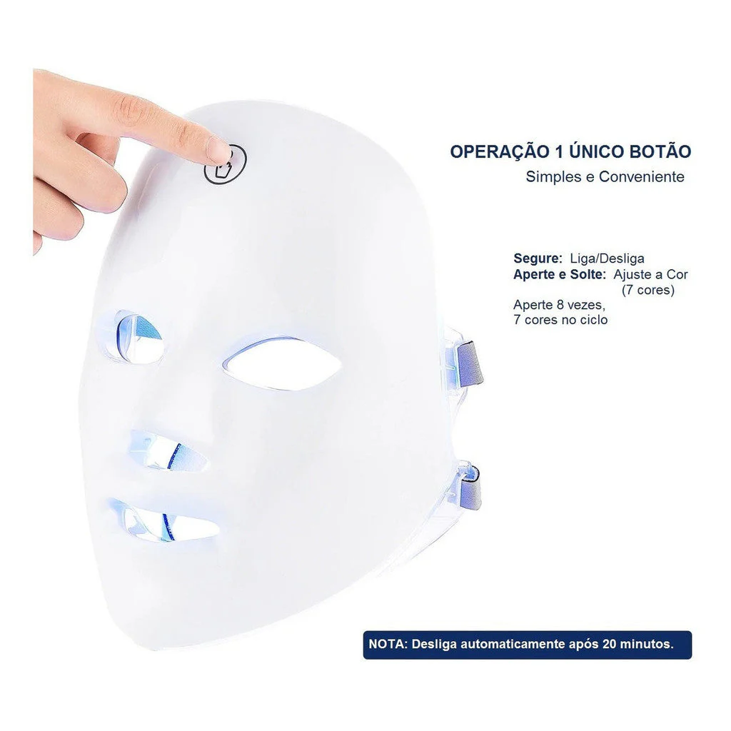 DermaLight ™ - Máscara de LED Fototerapia 7 Cores - Image 6