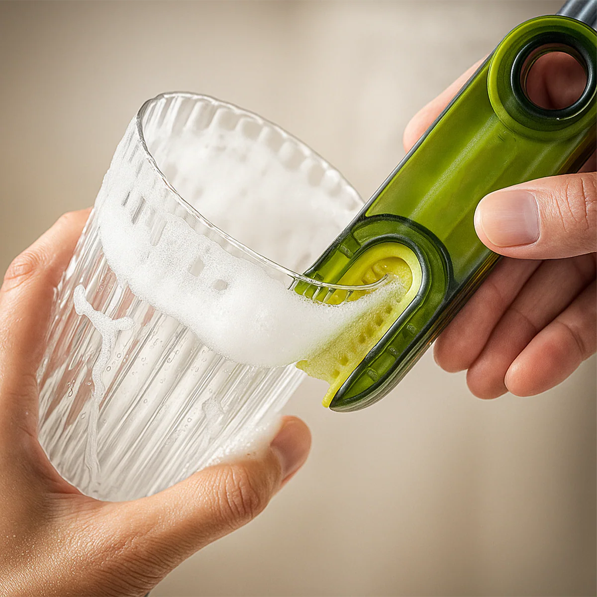 Escova TotalClean™ – 3 Funções em 1 Limpeza Profunda Garrafas Copos Tampas Cantos difíceis Compre 1 Leve 2 - Image 4