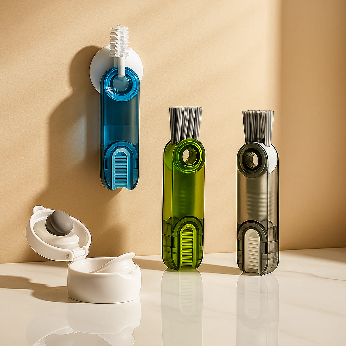 Escova TotalClean™ – 3 Funções em 1 Limpeza Profunda Garrafas Copos Tampas Cantos difíceis Compre 1 Leve 2 - Image 6