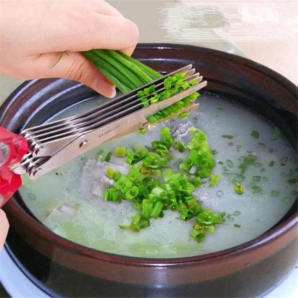 Tesoura Fatiador Max de Cozinha 5 Lâminas + Brinde - Image 3