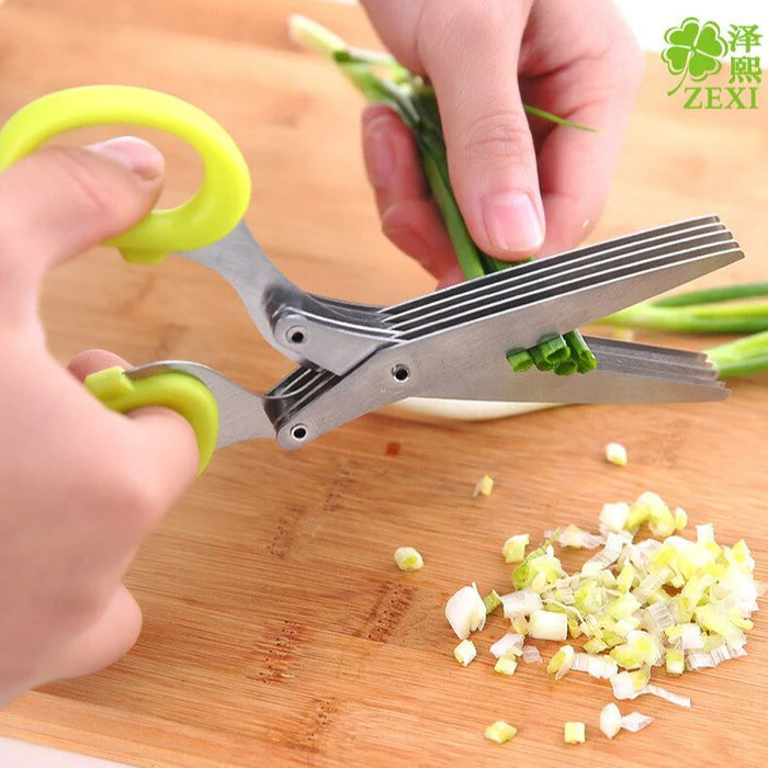 Tesoura Fatiador Max de Cozinha 5 Lâminas + Brinde - Image 5