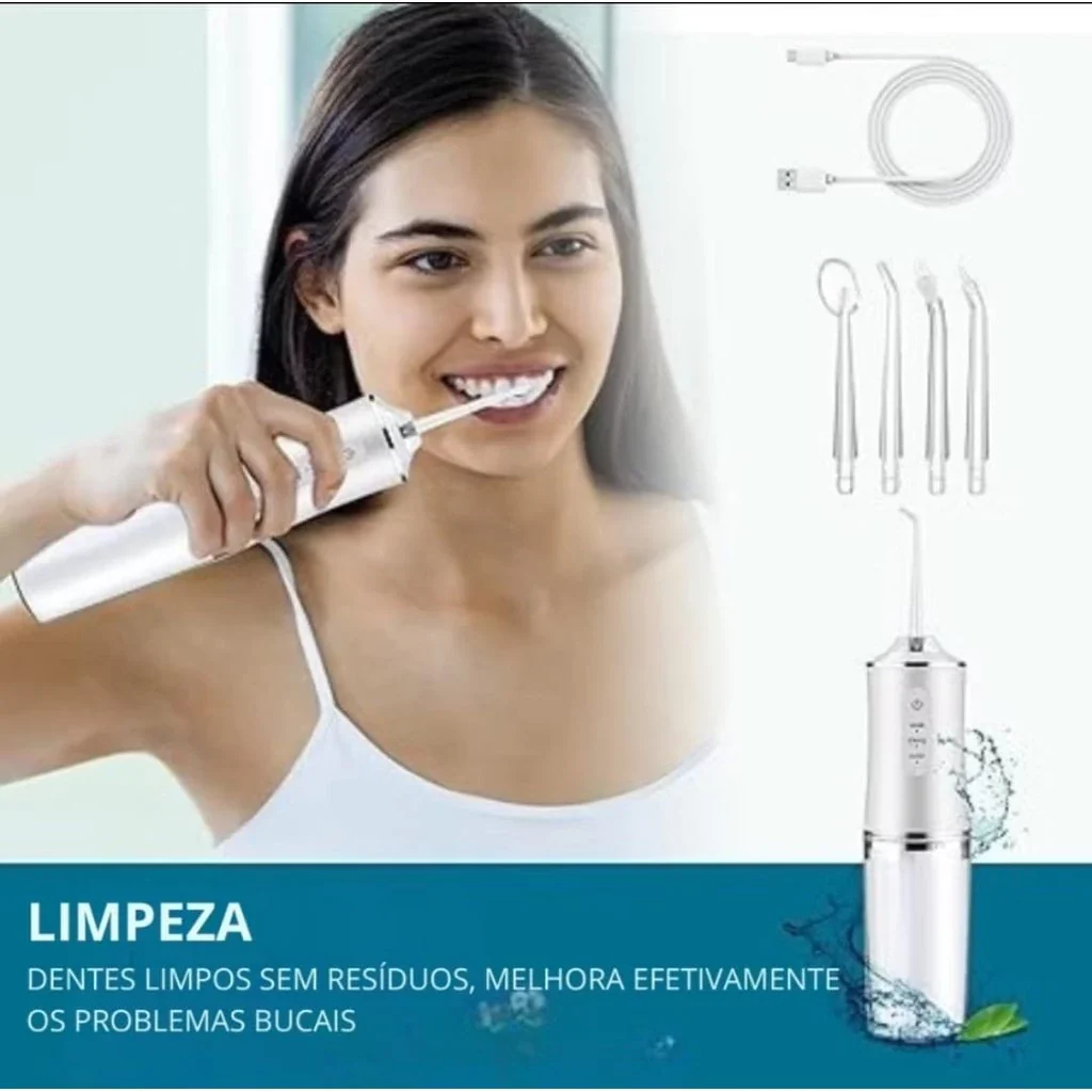 Irrigador Oral Recarregável - CleanJet - Revitalize seu sorriso com o poder da limpeza completa e eficaz! - Image 4
