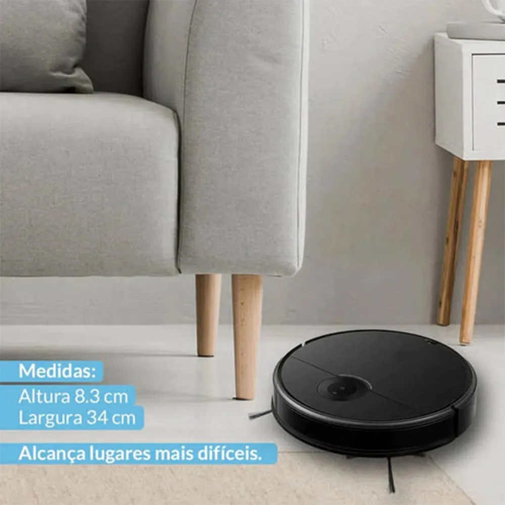 Mini Robô Aspirador de Pó 3 em 1 Bivolt - Impecável e Sem Esforço - Image 2