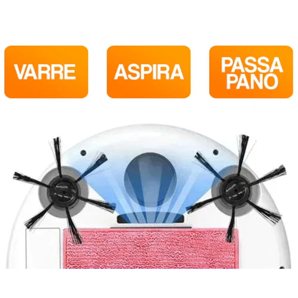 Mini Robô Aspirador de Pó 3 em 1 Bivolt - Impecável e Sem Esforço - Image 5