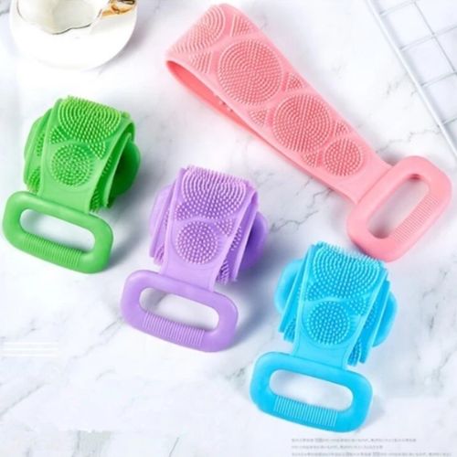 Kit com 4 Escovas de Banho em Silicone Limpeza Esfoliação e Relaxamento