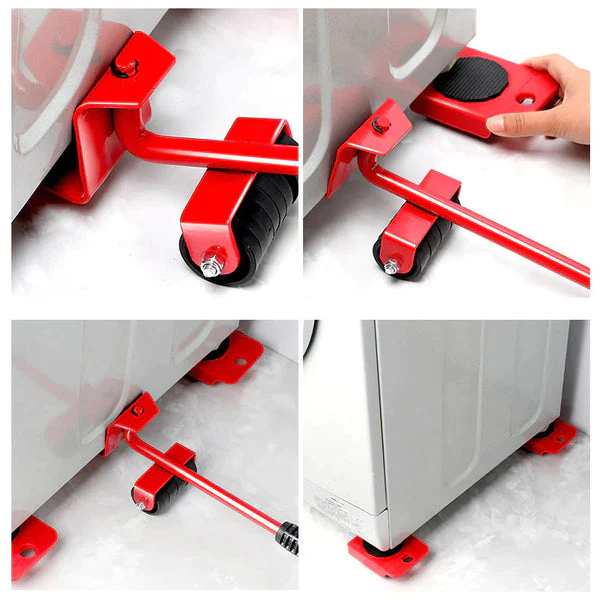 Kit Mover Móveis Pesados Levantador + 4 Rodinhas Faxina Mais Fácil - Image 3