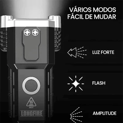 Lanterna Tática 4 em 1 com Powerbank Integrado - Image 11