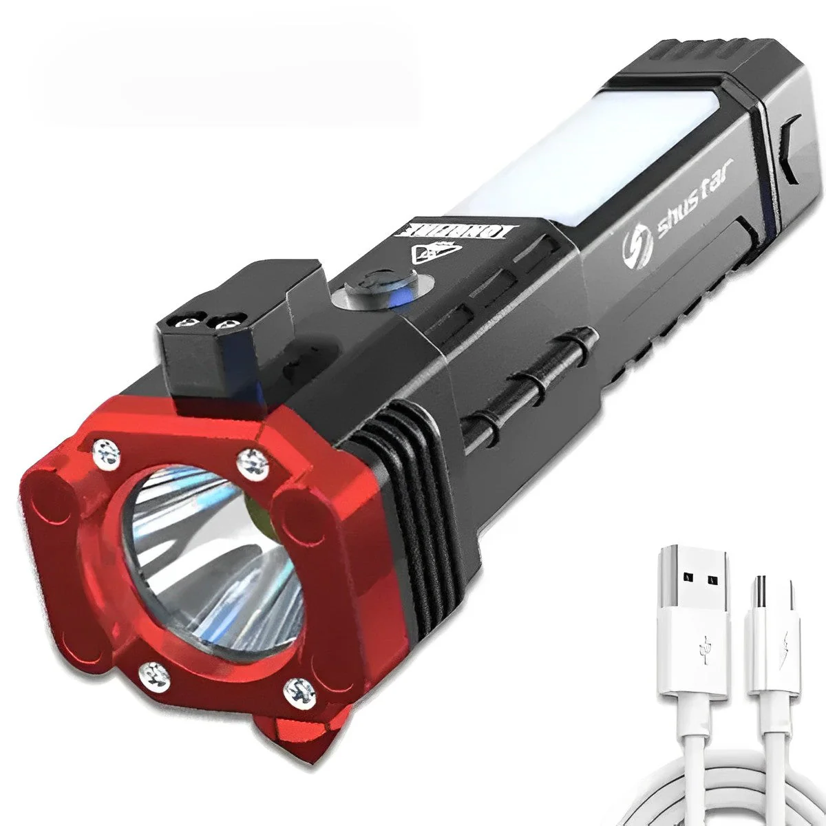 Lanterna Tática 4 em 1 com Powerbank Integrado - Image 5
