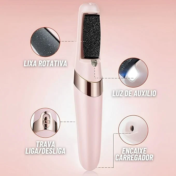 FOOTCLEAN - Lixa Elétrica Removedor de Calos e Rachaduras para os Pés - Image 6