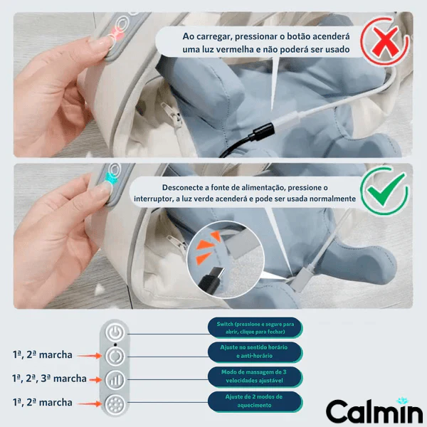 Massageador CalminZen® Para Pescoço, Costas, Pernas e Ombro - Image 3
