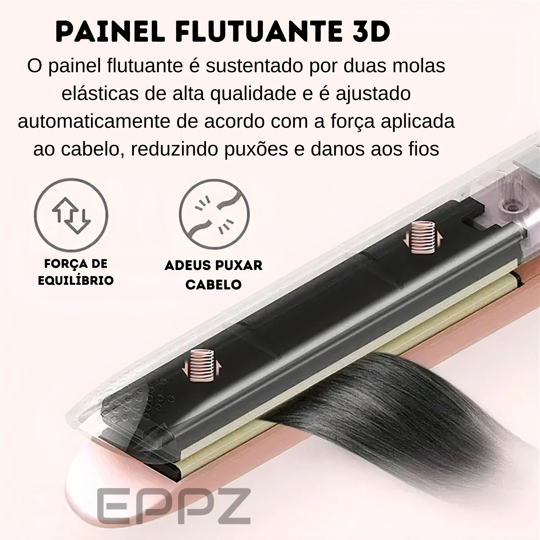 MINI MODELADOR VERSÁTIL PLUS PROFISSIONAL - Bivolt Portátil Alisa Modela Faz Cachos Retoca Pontas Franja - Image 12