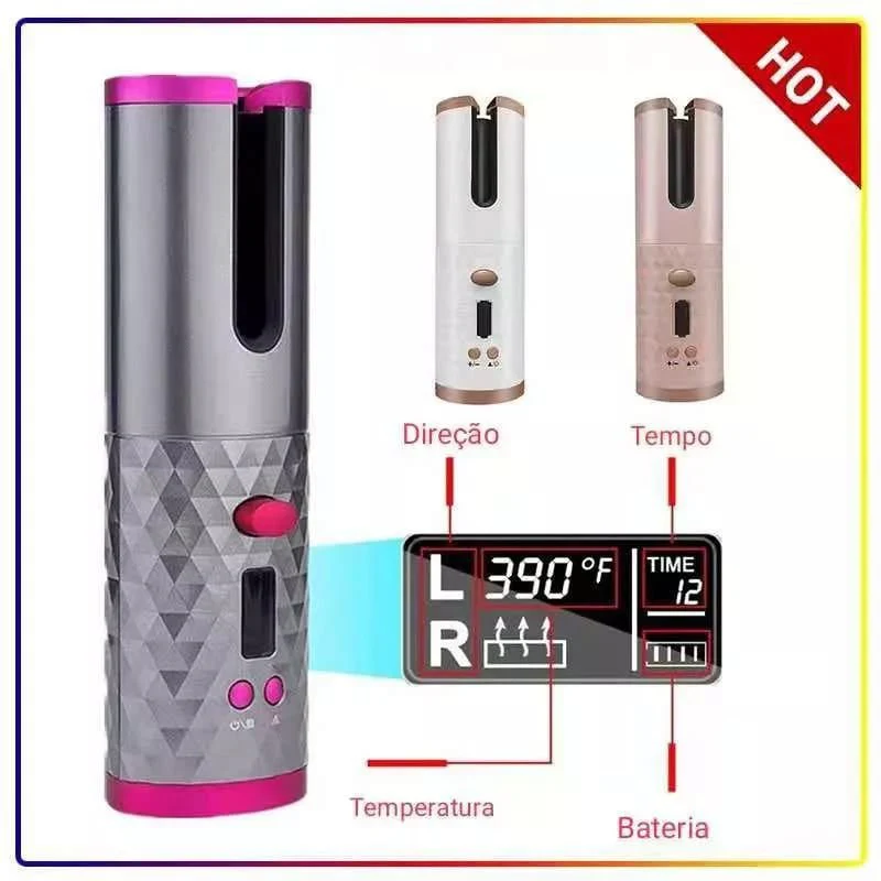 Modelador de Cabelo Automático Sem Fio com Bateria Recarregável - Image 6