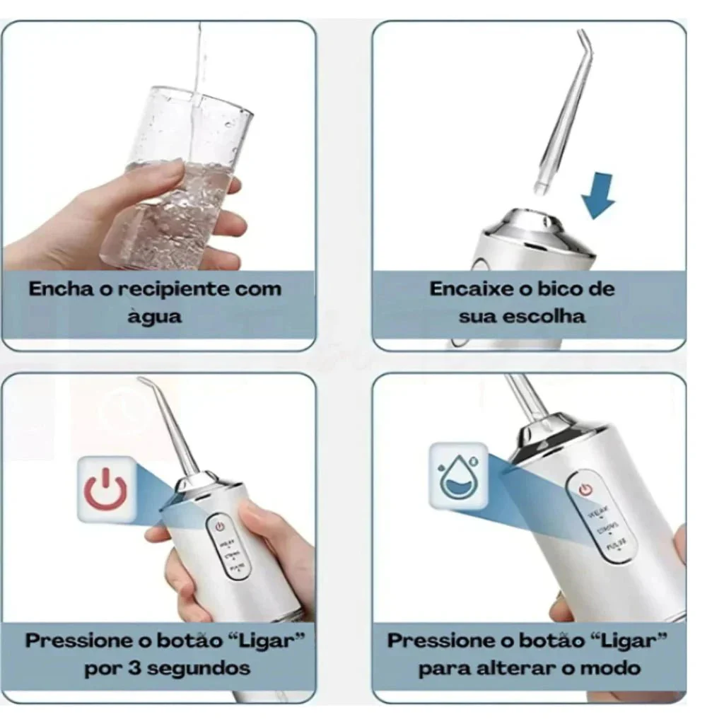 OralFlow + Kit de Acessórios Grátis! Revitalize seu sorriso com o poder da limpeza completa e eficaz! - Image 7