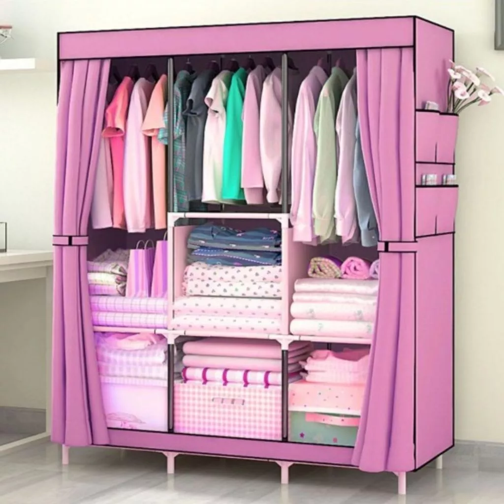 Guarda Roupas Organizador Armário Dobrável 2 Portas - Image 7