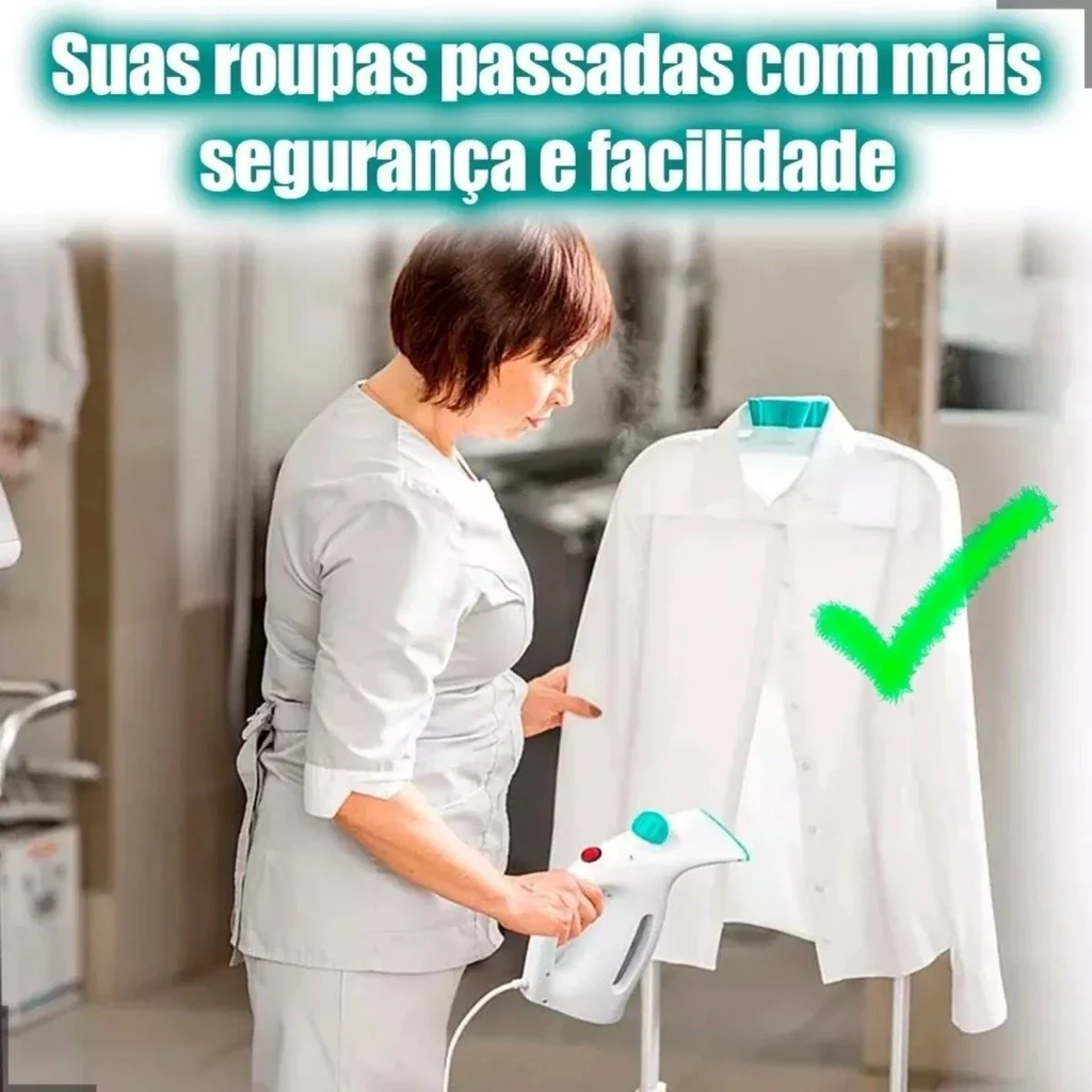 Passadeira 2 em 1 - 110V ou 220V Ferro A Vapor De Roupas Tira Amasso Steamer Portátil 800w - Image 2