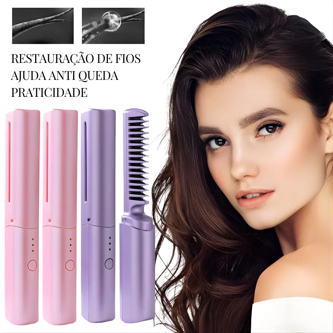 Pente Alisador de Cabelo 5 em 1 Sem Fio InfiniteGlam - Image 3