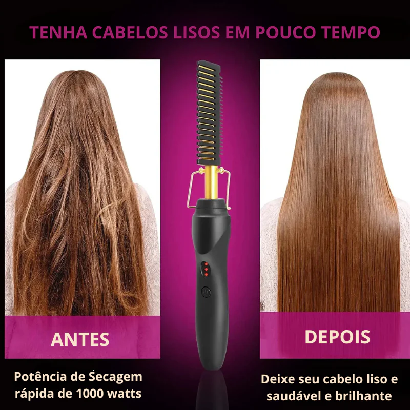 Pente Alisador Elétrico de Titânio - Belle Argus - Image 4