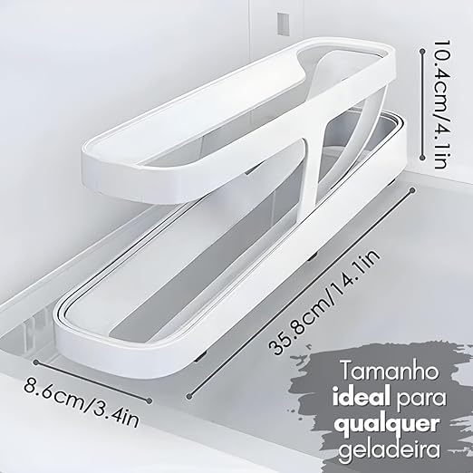 Porta Ovos Geladeira Dispenser Organizador de Ovos Rolante - RollDown - Image 4