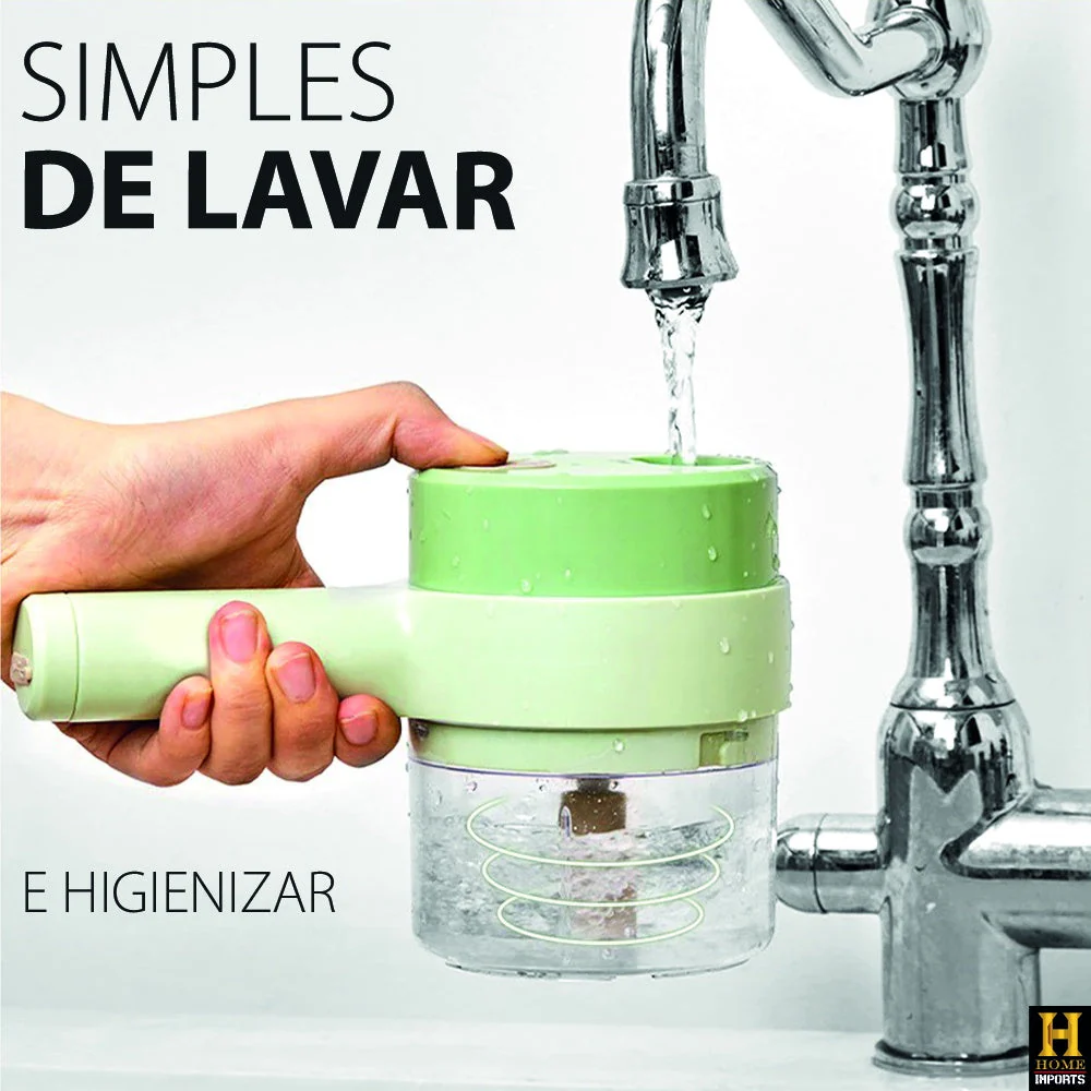 Processador Triturador Cortador Elétrico Multifuncional 3 Em 1 - EBMIX - Para Vegetais Legumes Carnes Alho Aço Inoxidável - Image 11