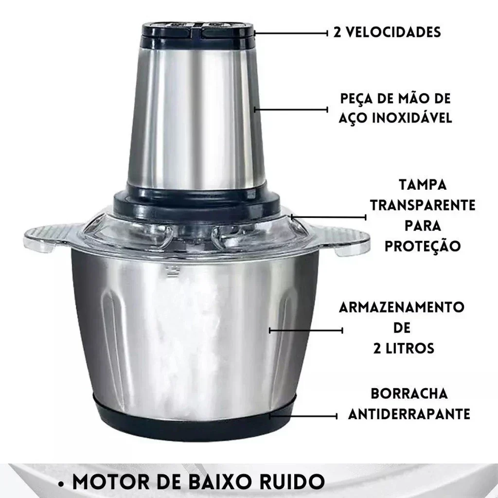 Processador Triturador Elétrico 2L - Pica Tudo - Image 5
