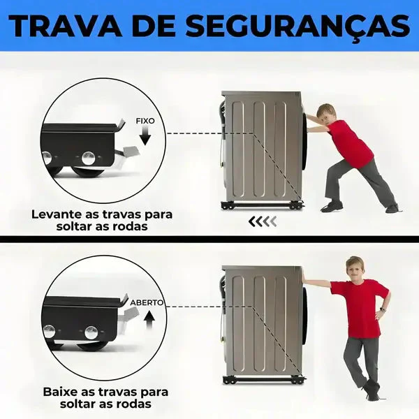 Suporte para Móveis - MovePro Ajustável Para Geladeira Fogão Freezer Máquina - Image 3