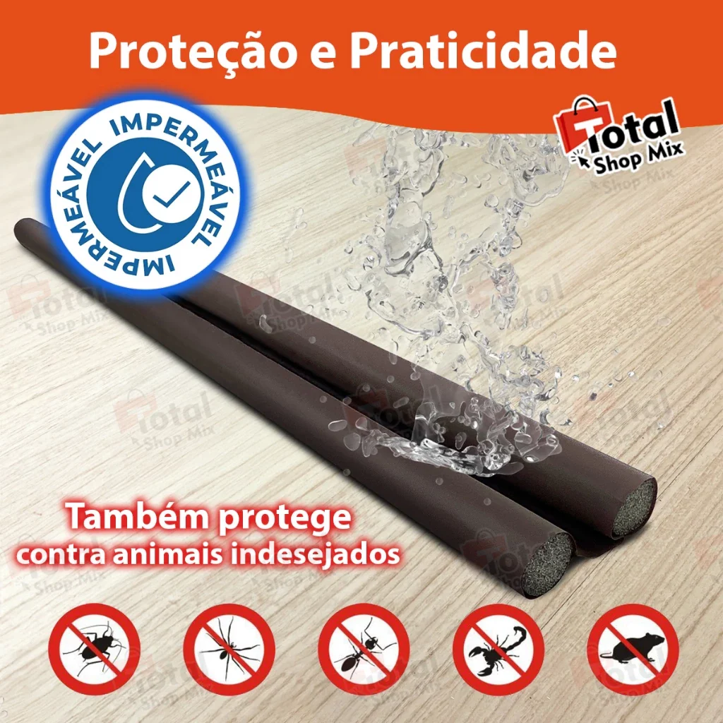 Kit Veda Portas Argus™ - Compre 1 Leve 2 - Duplo Ajustável Protege Contra Água Pó Bichos Vento - Image 2